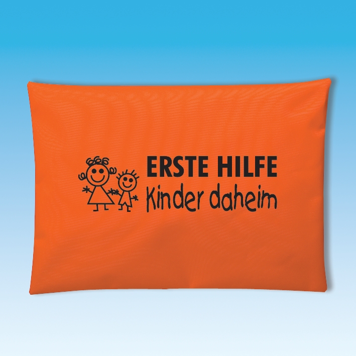 Erste-Hilfe-Tasche Kinder daheim orange