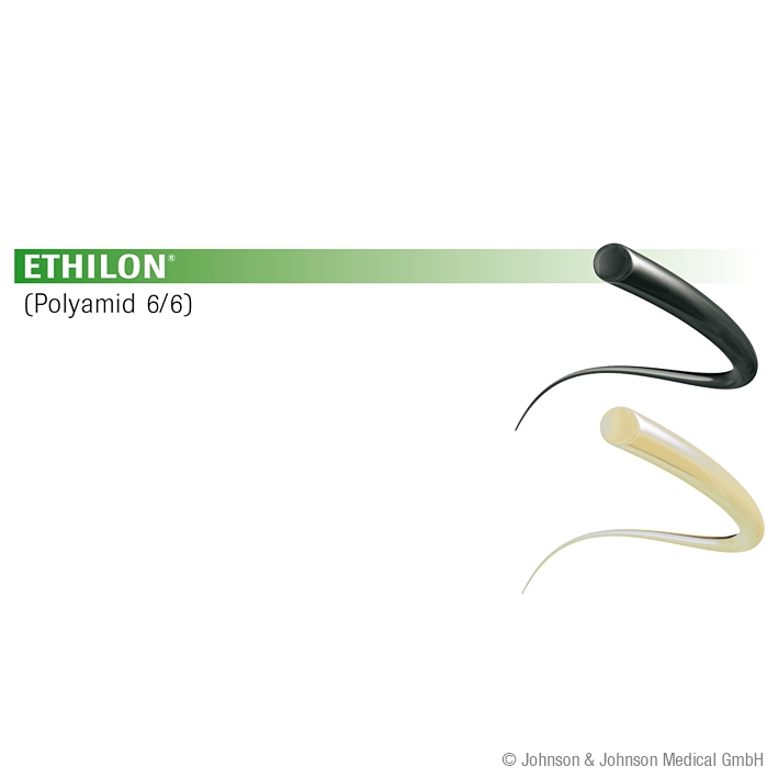 ETHILON P1 MULTIPASS 6/0=0,7 schwarz Nahtmaterial Fadenlänge 45 cm (36 Stck.) monofil