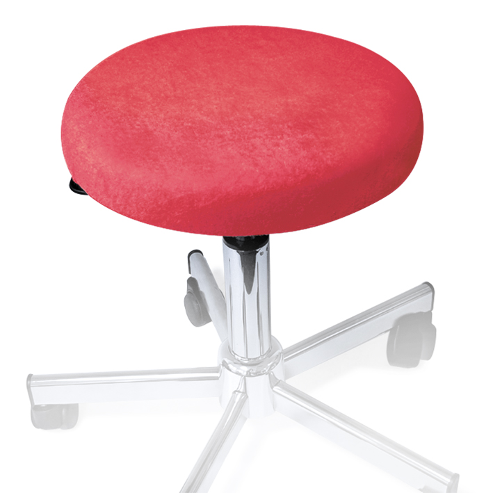 Hockerbezug Frottee bordeaux für Hocker 40 bis 45 cm Ø