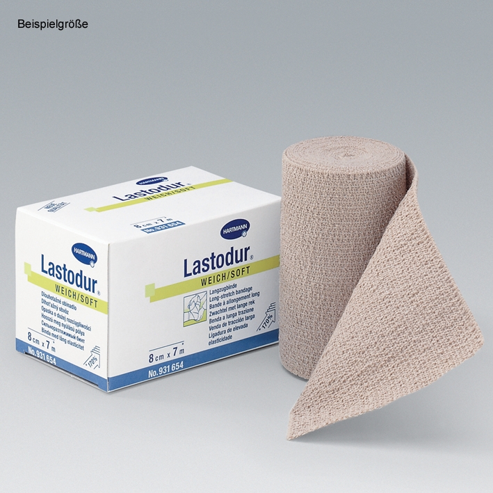 Lastodur weich/soft Langzugbinden 7 m x 8 cm (10 Stck.)