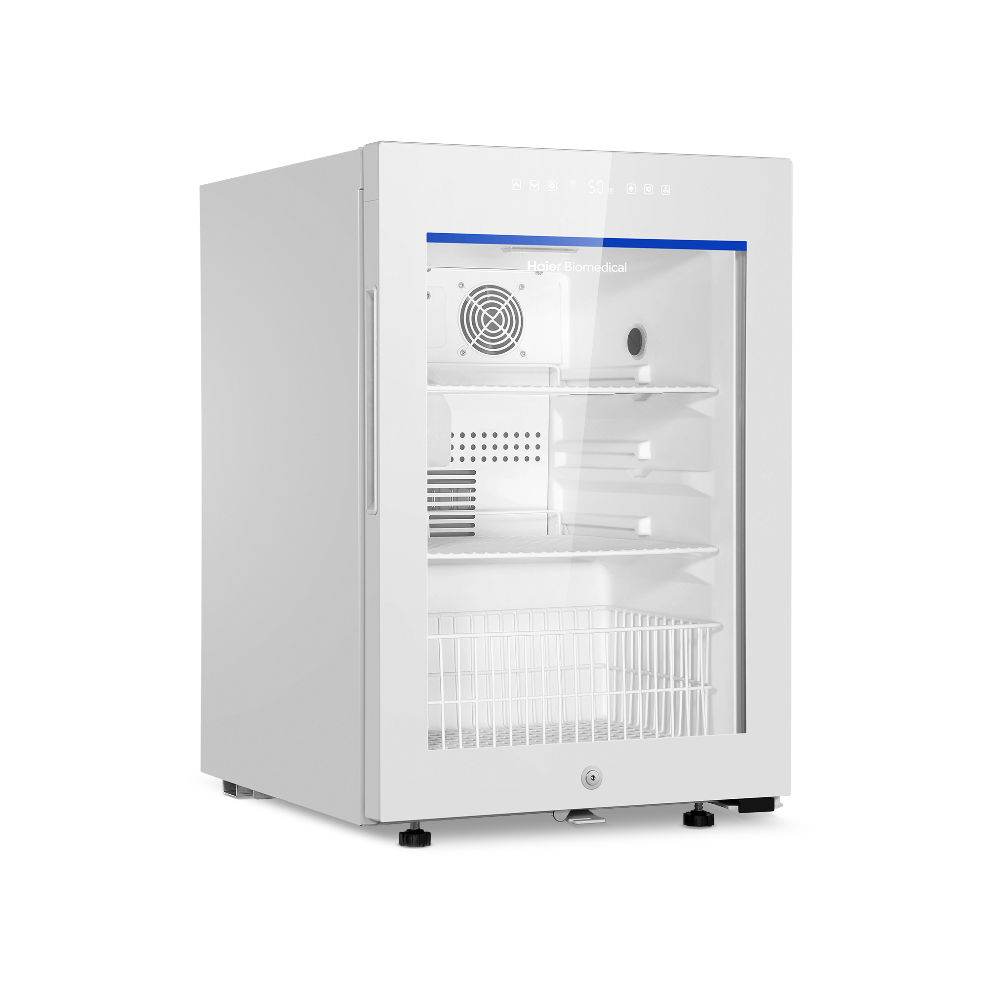 Haier Medikamentenkühlschrank HYC-85GD, +2°C bis +8°C, 85 L, DIN13277, Glastür