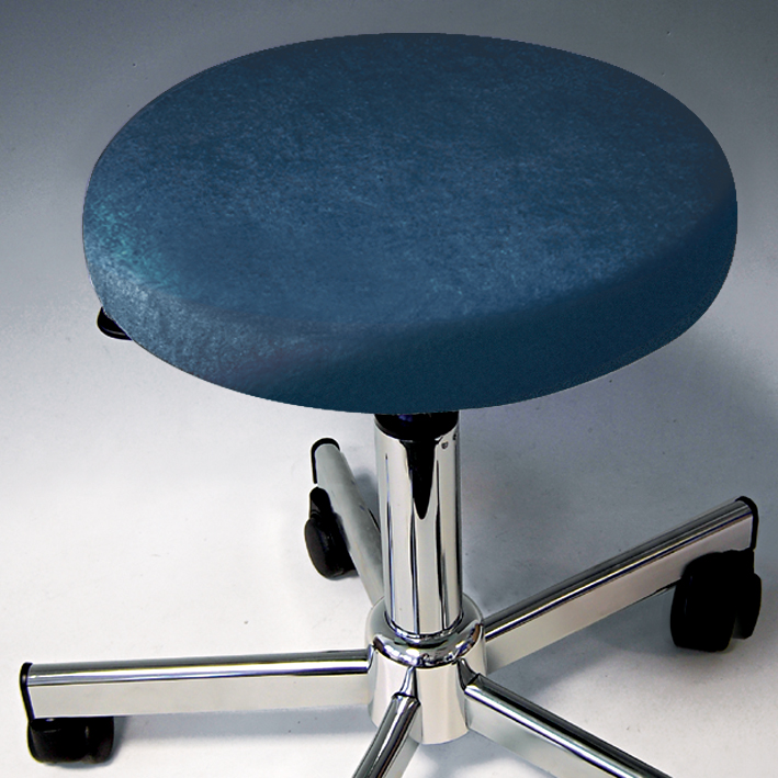 Hockerbezug Frottee marine für Hocker 40 bis 45 cm Ø