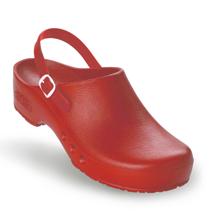 antist. ChiroClogs Special mit Fersenriemen rot, Gr. 43