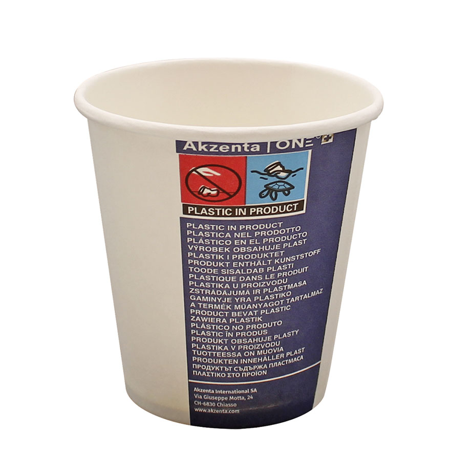 Trinkbecher aus Papier, 180 ml / 200 ml Füllmenge, star white (50 Stck.)