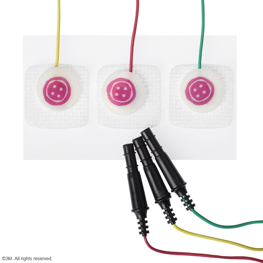 3M Red Dot Kinder- und Säuglings- elektroden, 2,2 x 2,2 cm (3 Stck.)
