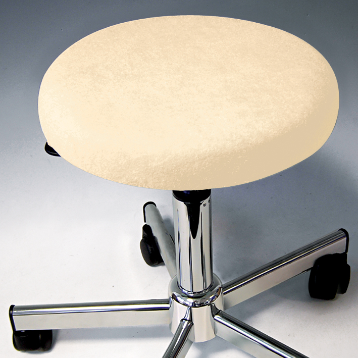 Hockerbezug Frottee natur für Hocker 40 bis 45 cm Ø