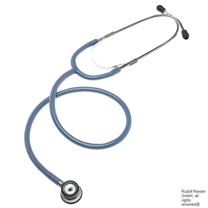 duplex neonatal Stethoskop blau, aus Aluminium