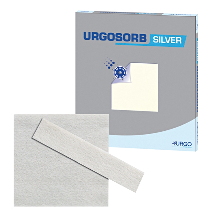 UrgoSorb Silver Alginatwundauflagen, 5 x 5 cm (10 Stck.)