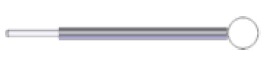 Schlingenelelektrode mini Fig.13, Ø 6 mm, gerade, 1,6mm Anschluss