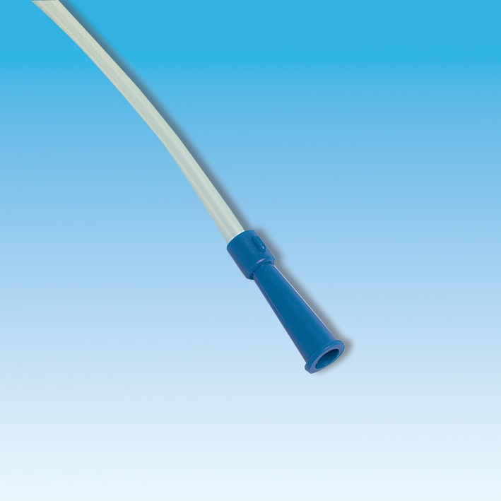 Absaugkatheter Ch. 8 steril ca. 50 cm, gerade, blau
