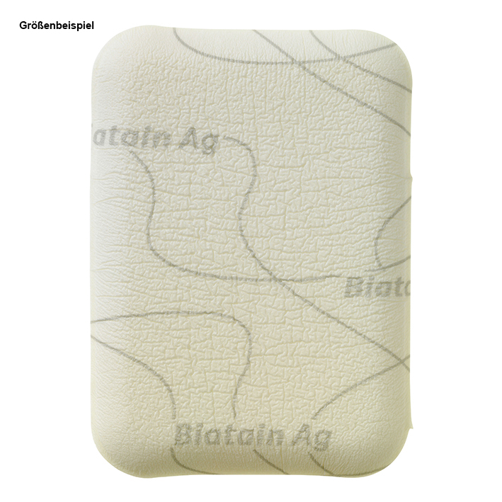 Biatain Ag Schaumverband mit Silber, steril, 5 x 7 cm (5 Stck.) nicht-haftend