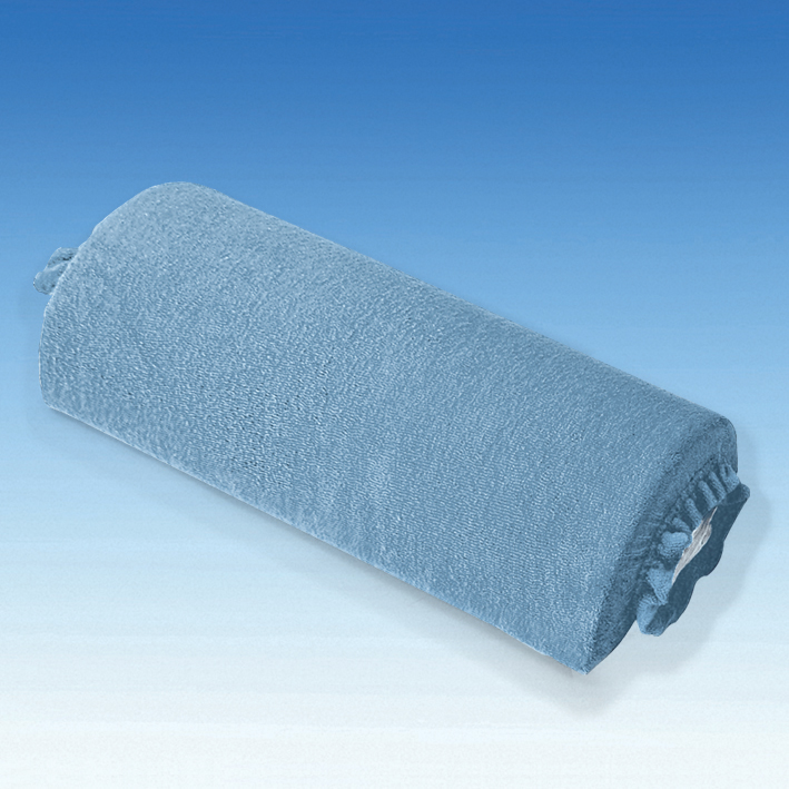 Nackenrollenbezug Frottee aqua, für Halbrollen 40 cm