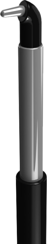 Bipolare Arthroskopieelektrode BiCart AL = 115 mm, Haken, 4 x 1,5 mm, 90° abgewinkelt mit Griffstück