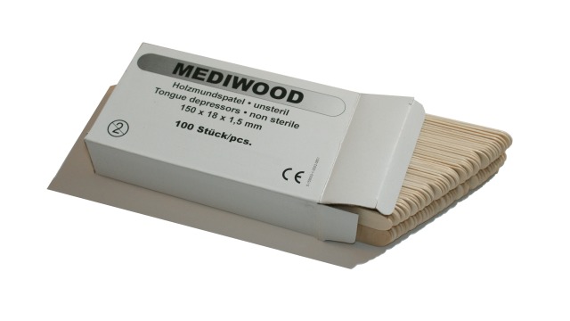 Mundspatel aus Holz MEDI-WOOD (100 Stck.)