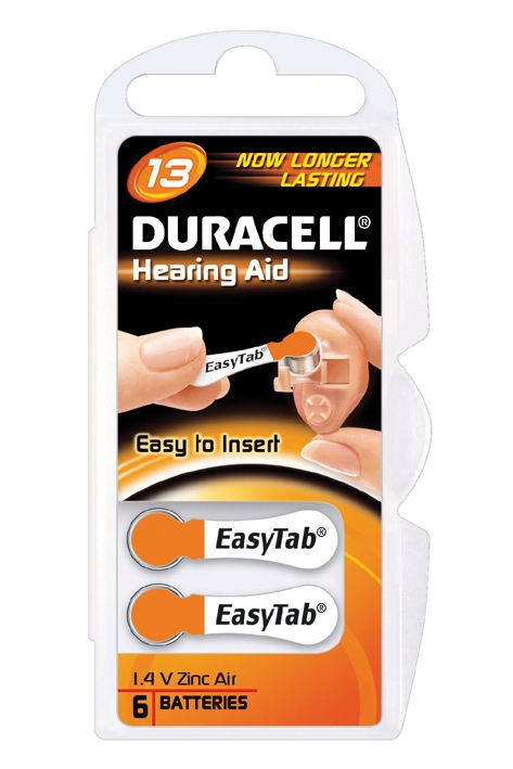 Batterie Activair Typ DA 13, 1,45 V für Hörgeräte