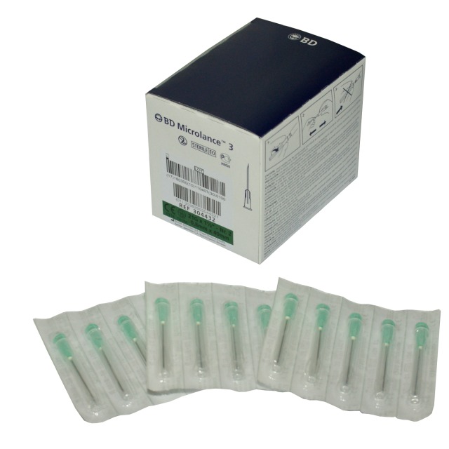 BD Microlance 3 Einmal-Kanülen Nr. 2, 0,80 x 40 mm, grün (100 Stck.)