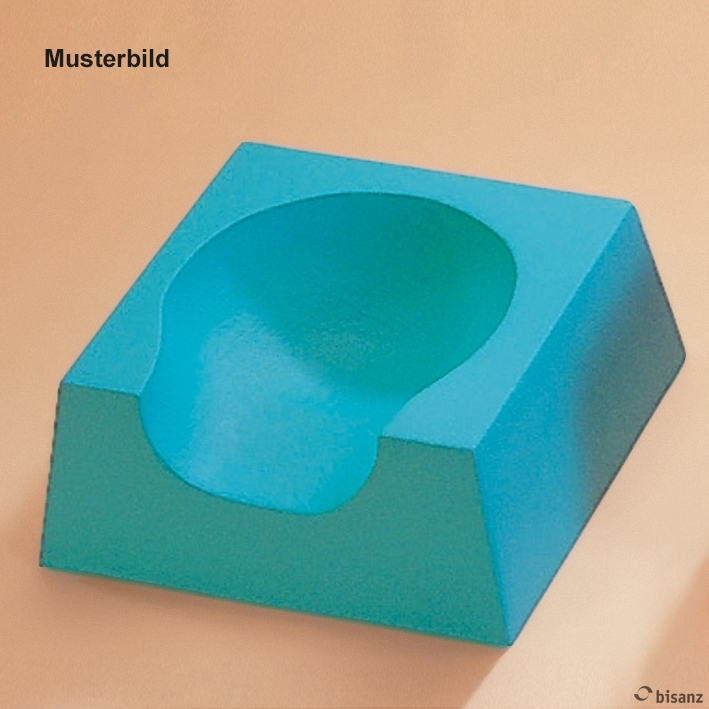 Röntgenkopfteil Nr. 9, für Rückenlage, ohne Bezug, 25 x 25 x 10 cm *Sonderanfertigung, keine Rückgabe!*