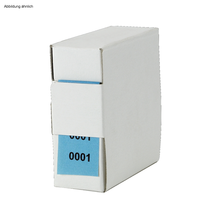 Archiv-Nummern, doppelt 8001 - 9000, blau