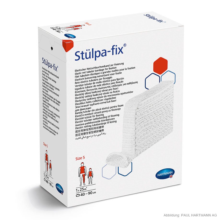 Stülpa-fix Gr. 5 (gedehnt 25 m) für Kopfverbände und Kinderrumpfverbände