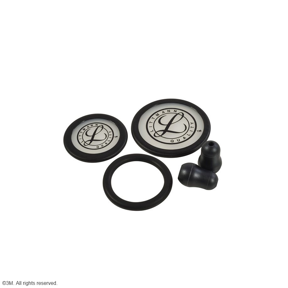 3M Littmann Ersatzteil-Set schwarz, für Classic III, Cardiology IV und CORE Stethoskop