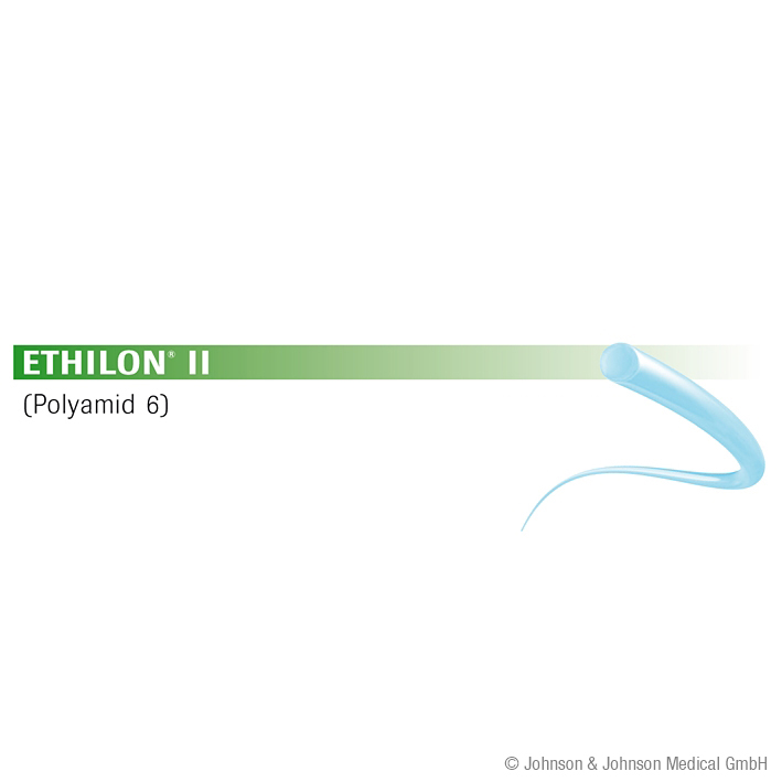 ETHILON II FS3 VB 5/0=1 blau monofil, Nahtmaterial Fadenlänge 45 cm (36 Stck.)